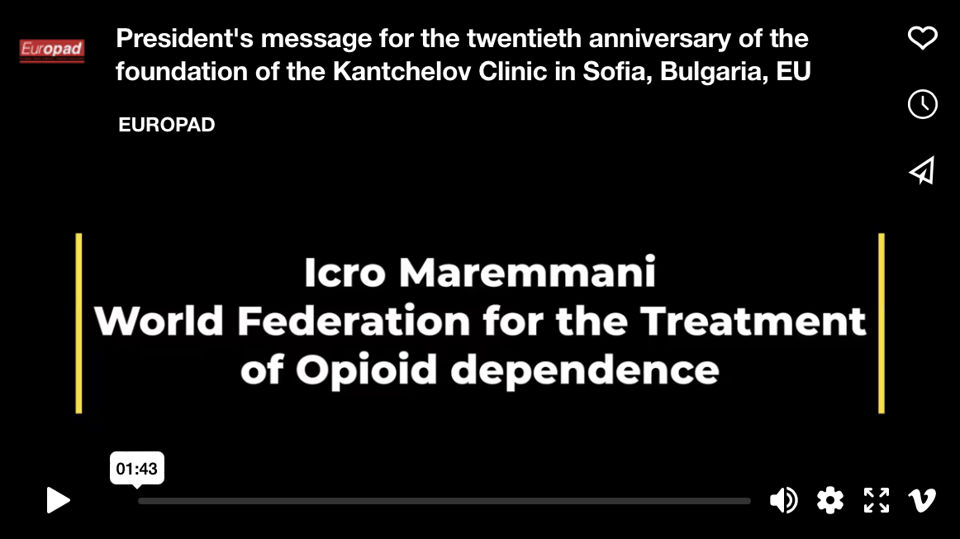 President's message for the twentieth anniversary of the foundation of the Kantchelov Clinic in Sofia, Bulgaria, EU